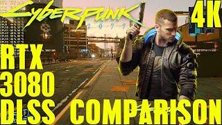 Cyberpunk 2077 Rtx 3080 DLSS Performance Comparison 4K UltraHD