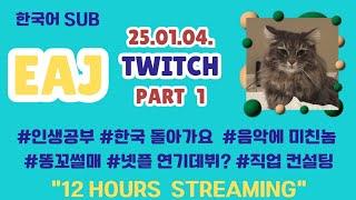 (part 1) 250104 eaJ Twitch_새해 첫 스트리밍! 깊생 박제형