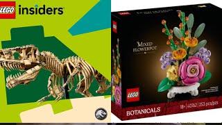 Lego news 12th March - Set 76968 Dinosaur Fossil T-Rex  and New Promo GWP Mixed Flowerpot Botanical