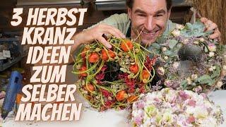  3 Herbstkränze zum Selbermachen  Herbst Deko Trends 2024  DIY Anleitung 