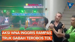 Viral, Video Bule Inggris Rampas Truk Muatan Gabah, Terobos Gerbang Tol Bali