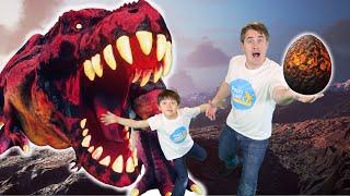 Lava Baby T rex Egg Hunt! | Educational Dinosaur Videos for Kids