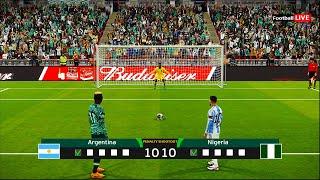 Argentina vs Nigeria - Penalty Shootout 2024 - International Friendly | Messi vs Nigeria | eFootball