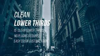 Free Lower Thirds After Effects Template