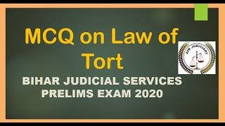 MCQ on Law of TORT for Bihar Prelims 2020