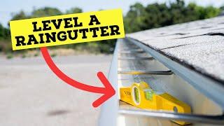 How to Level a Rain Gutter (Full Video)