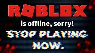 Roblox went offline and gave us a really creepy message...