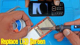 how to easily change replace china feature phone keypad mobile phone LCD Screen Display Tutorial 25