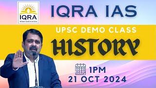 UPSC New Admission Open for October & November | Demo Session by Ojha Sir  @IQRAIAS  Kanpur