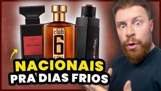 6 PERFUMES NACIONAIS pra Dias Frios (são BARATOS e até ESQUENTAM a Pele) | Perfumes Masculinos