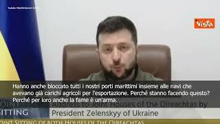 Zelensky: "La Russia usa la fame come un'arma contro noi ucraini" - SOTTOTITOLATO