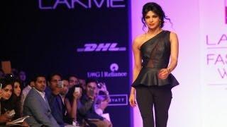 Priyanka Chopra walks for Lakme Fashion Week 2013