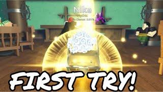 Spinning Mythic NIKA (Gear 5) First try in Fruit Battlegrounds (Roblox)