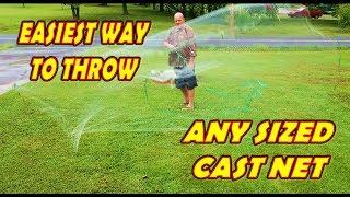 Easiest Way to Throw Any Size Cast Net
