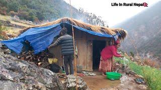 This Is Himalyan Mountain Village Life Nepal | Rainy Season | Peaceful And Relaxing Mountain Village