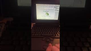 Surfing the web on my PowerBook 165C #bluescsi