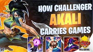 WILD RIFT | How Challenger Players Carry With Akali | Challenger Akali Gameplay | Guide & Build