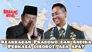 Momen keakraban Prabowo dan eks panglima TNI andika perkasa #prabowo