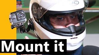Can you mount an action camera to your helmet
