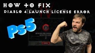 How to fix Ps5 Diablo 4 Launch error simple fix!!!