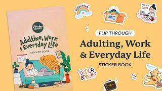 New Adulting, Work, Everyday Life Sticker Book 