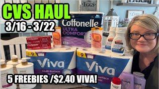 CVS HAUL (3/16 - 3/22) ** 5 FREEBIES & CHEAP PAPER PRODUCTS!