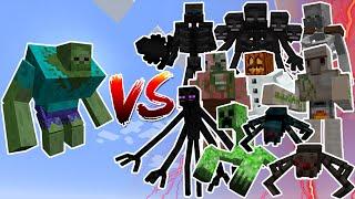 Mutant Zombie VS Every Mutant Monster - Mob Battles In Minecraft