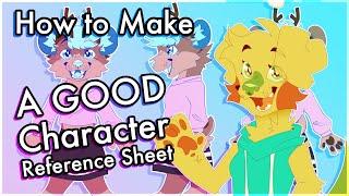 How to Make a GOOD Character Reference Sheet