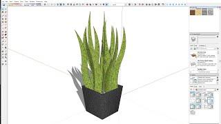 SketchUp tutorial: modern 3d plant sketchup model