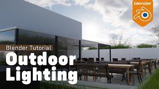 Blender Tutorial: How to setup a quick and realistic outdoor lighting (correctly).