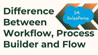 Difference Between Workflow Rule, Process Builder and Flow | #Salesforce Interview Question