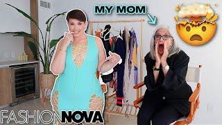 MY MOM RATES MY SCANDALOUS FASHION NOVA CURVE OUTFITS!