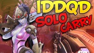 IDDQD Widow 1V6! NANOBOOSTED Lucio! - Overwatch WTF Funny Moments!