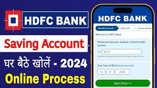 HDFC Bank Account Open Online | How to Open HDFC Saving Account Online in 2024