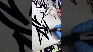 How to write a tag in graffiti handstyle 