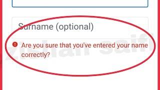 Play Store & Google Account Fix Are you sure that you've entered your name correctly Problem Solve