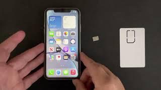 04/08/22 Smart Card Semi Factory Unlock IPhone 6s- 13 Pro Max iOS 15.4.1 Non- AT&T via ICCID & IMSI