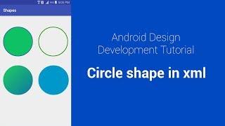 Create circular shape in XML - Android