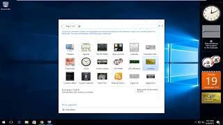 How To Install/Enable Gadgets On Windows 10
