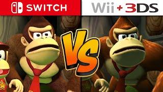 Donkey Kong Country Returns HD Graphics Comparison - Switch vs. Wii & 3DS
