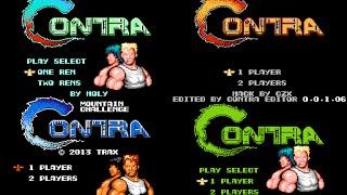 Contra - Оne level hacks (Part 1) game NES