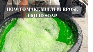 HOW TO MAKE MULTI PURPOSE LIQUID SOAP AT HOME | HOW TO MAKE LIQUID SOAP FOR ALL USES AT HOME