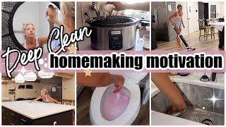 *NEW* EXTREME DEEP CLEAN WITH ME + CROCKPOT MEAL TIFFANI BEASTON HOMEMAKING SUMMER 2024