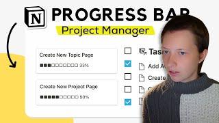How To Build A Progress Bar In Notion: Project Manager (Part 2)