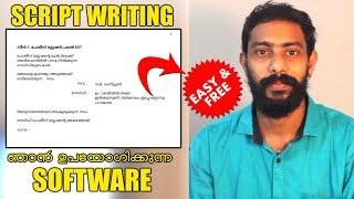 Script Writing Malayalam software How to write Two Column Script Film Making Technique EP#14