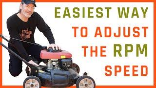 RPM Speed Adjustment SECRETS Every Lawn Mower Owner Should Know!