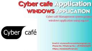 Cyber cafe Management system project windows application using asp.net