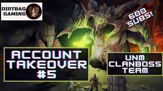 Free Account Takeover #5 | Clan Boss MAX Dmg No counterattack | Nm to UNM CB | Raid Shadow Legends