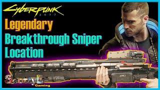 Cyberpunk Legendary Breakthrough Location (Where to Find Crafting Spec Best Tech Sniper Rifle Weapon