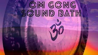 Uninterrupted Thirty Minute Gong Bath with Oetken 40" Om Gong | Meditation Music | Gongs Unlimited